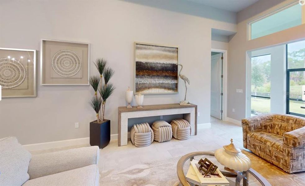 Furnished interior view inside a new home in Plantation Bay, Ormond Beach (Image 24).