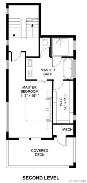 2D floor plan layout of this home in , Denver, CO (Image 24). 2D floor plan layout of this home in , Denver, CO (Image 24).