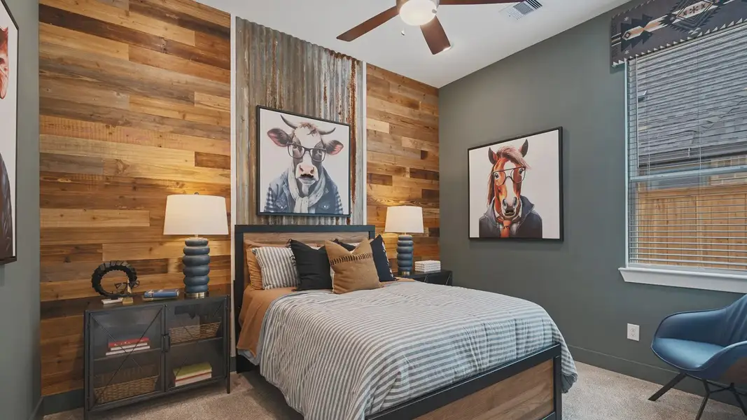 Representative furnished interior of a home built from the Hampton by Chesmar Homes in Wildrye 60', Waller (Image 8).