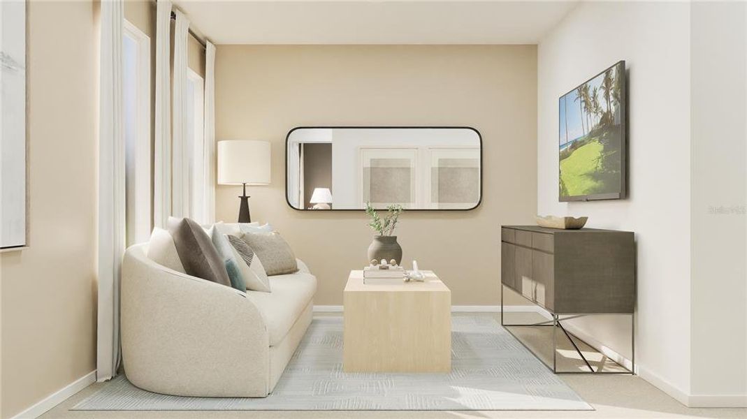 Furnished interior view inside a new home in Ranches at Lake McLeod, Eagle Lake (Image 16).