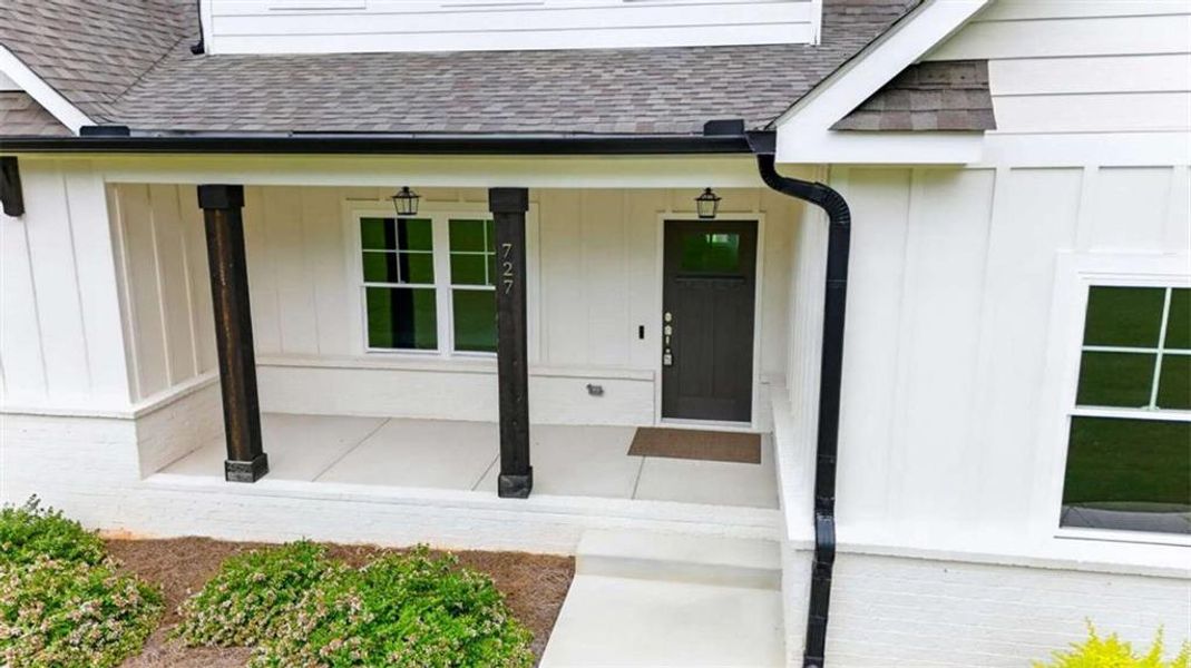 Exterior details and patio area of a home in , Hoschton (Image 39).