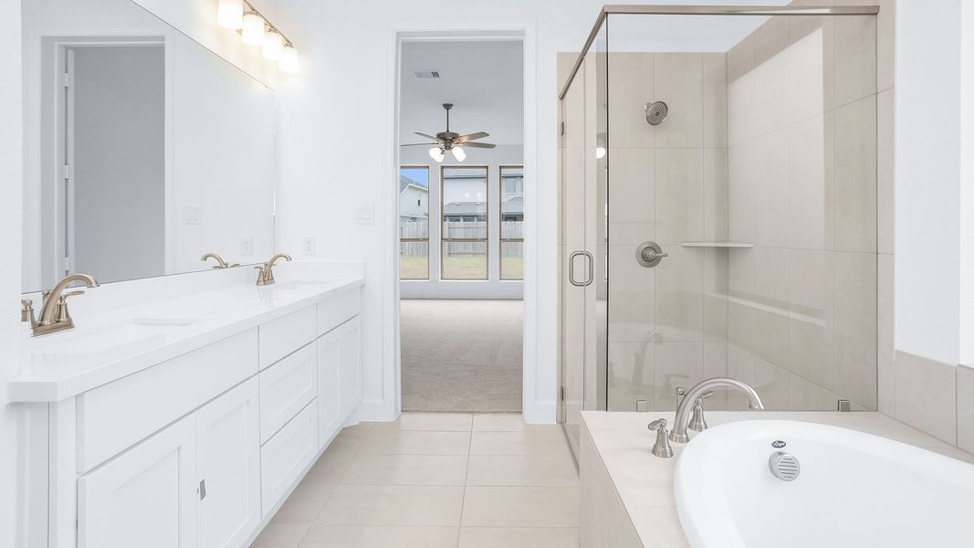 Furnished interior view inside a new home in Elyson, Katy (Image 3).