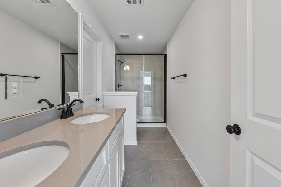 Furnished interior view inside a new home in Saddle Ridge at Wildhorse Ranch, Austin (Image 9). Furnished interior view inside a new home in Saddle Ridge at Wildhorse Ranch, Austin (Image 9).