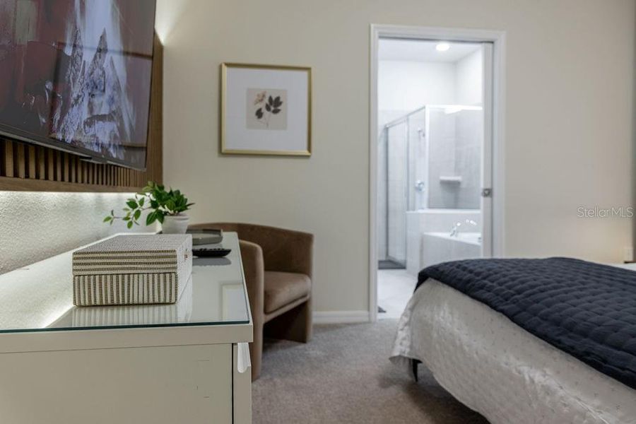 Furnished interior view inside a new home in , Clermont (Image 14).