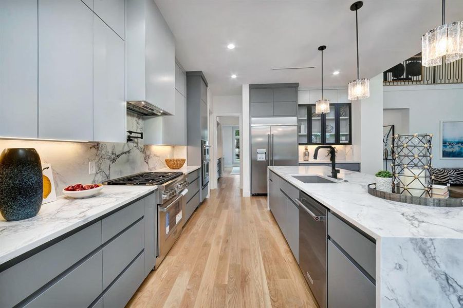 Furnished interior view inside a new home in , Dallas (Image 27).