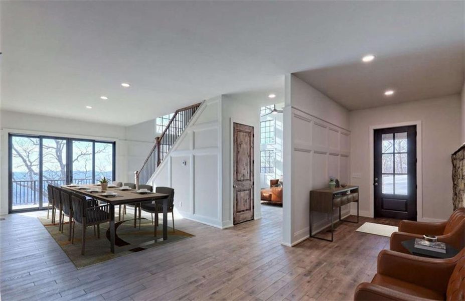 Furnished interior view inside a new home in , Clayton (Image 17).