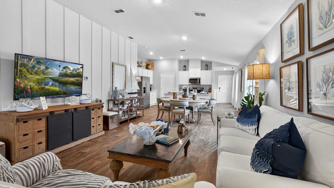 Representative furnished interior of a home built from the St. George by D.R. Horton in Grand Reserve, Bunnell (Image 14).