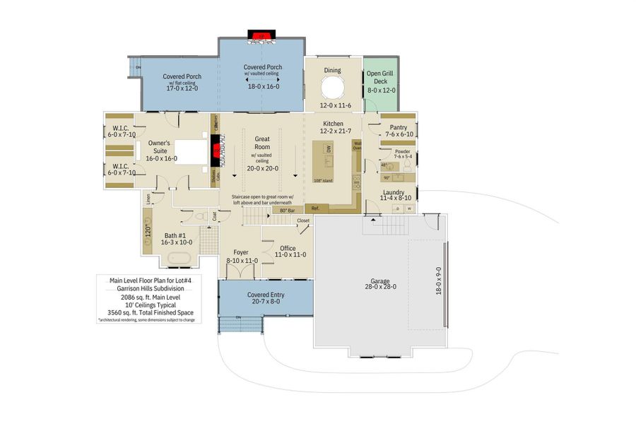 Main level floorplan Main level floorplan