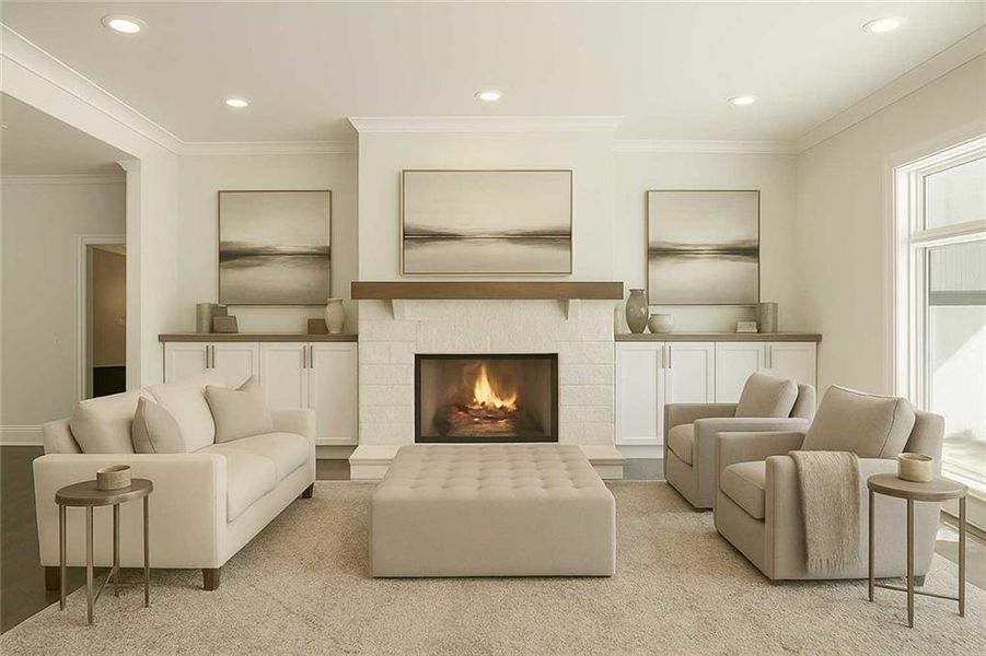 Furnished interior view inside a new home in , Ball Ground (Image 10).