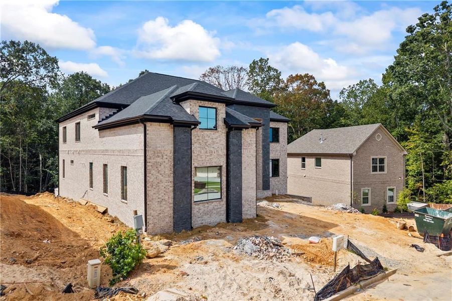 Front exterior of a new home in , Fairburn, GA, highlighting curb appeal (Image 18).