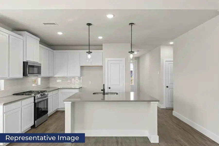 Furnished interior view inside a new home in Parkside, Denton (Image 7).
