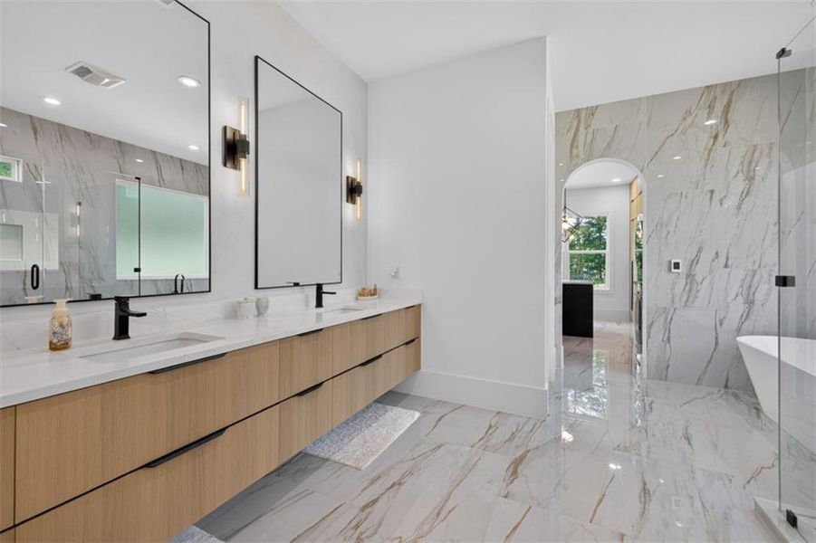 Furnished interior view inside a new home in , Buford (Image 87).