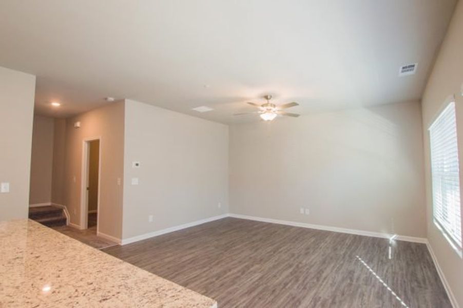 Representative unfurnished interior of a home built from the Cadence Unit B by Piedmont Residential in Ross Pointe, Kennesaw (Image 16).