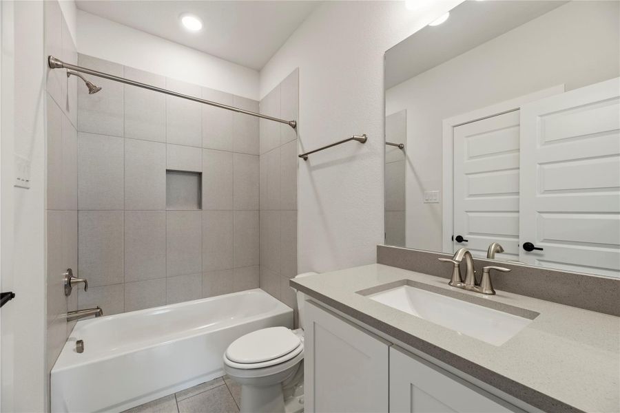 Furnished interior view inside a new home in , Cypress (Image 39).