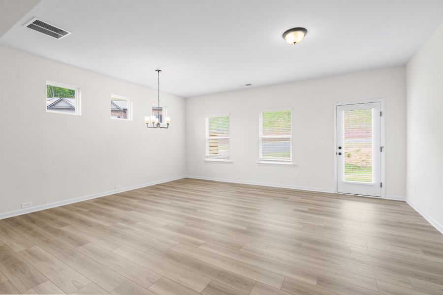 The Suwanee- Open Dining and Family Area