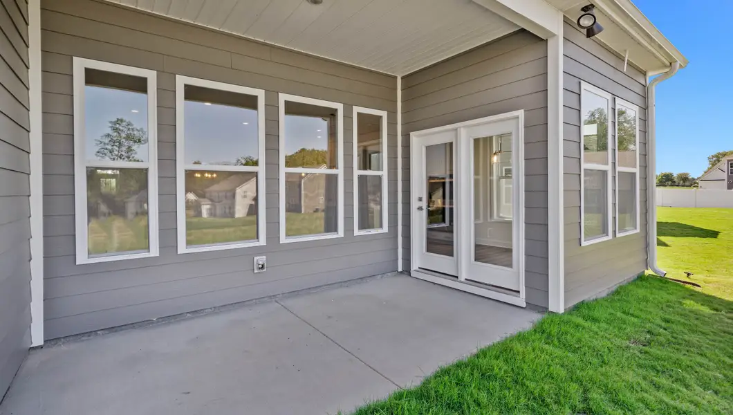 Exterior details and patio area of a home in Sunset Summits, Spartanburg (Image 3). Exterior details and patio area of a home in Sunset Summits, Spartanburg (Image 3).