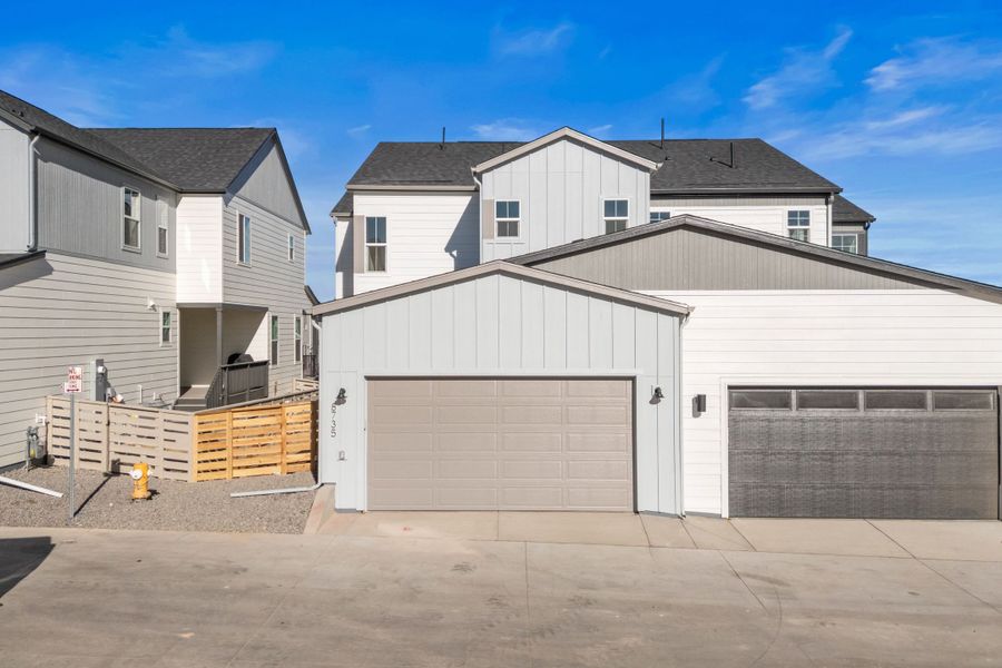 Front exterior of a new home in Trumark Homes at Sterling Ranch, Littleton, CO, highlighting curb appeal (Image 2).