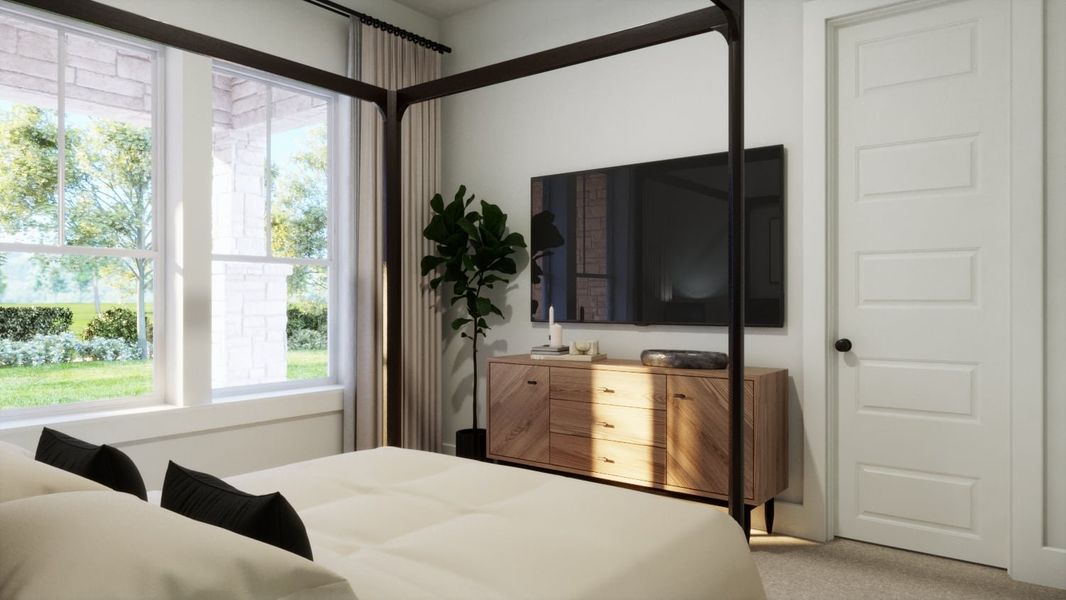 Furnished interior view inside a new home in Persimmon, Buda (Image 12).