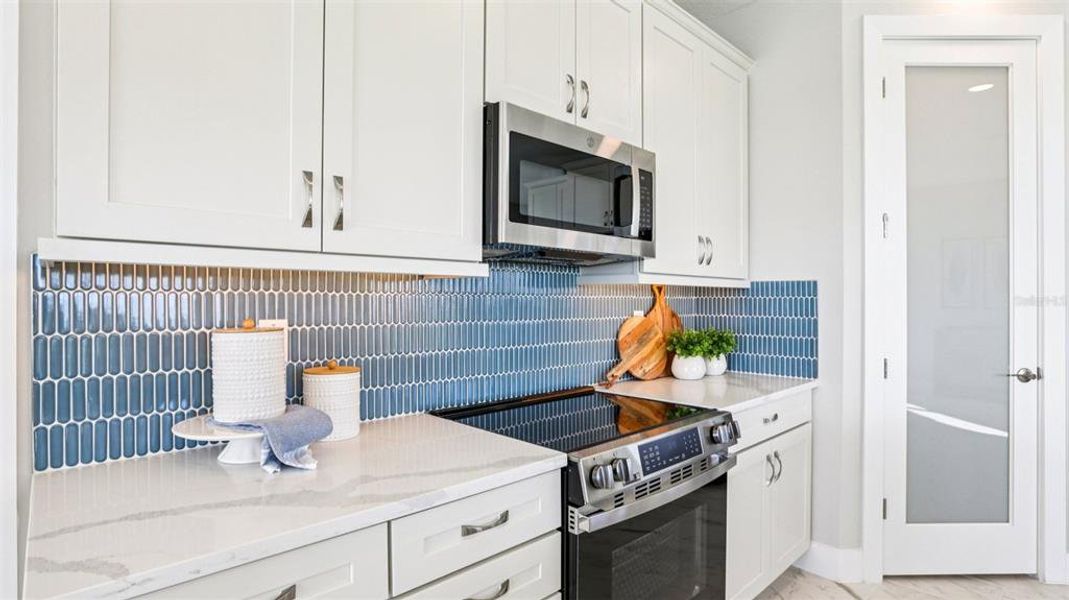Furnished interior view inside a new home in Isla Mirada, San Antonio (Image 6).