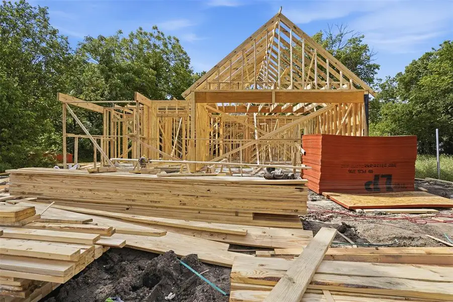 In-progress construction of a new home in , Cleburne, TX (Image 5).