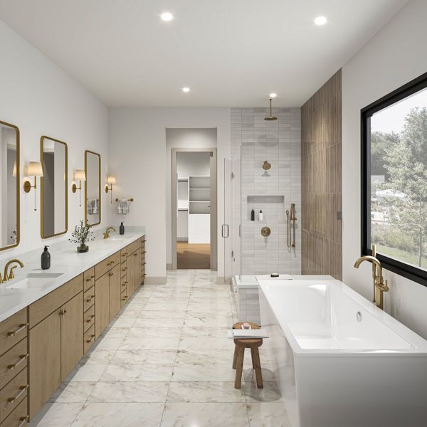 Furnished interior view inside a new home in , Houston (Image 7).