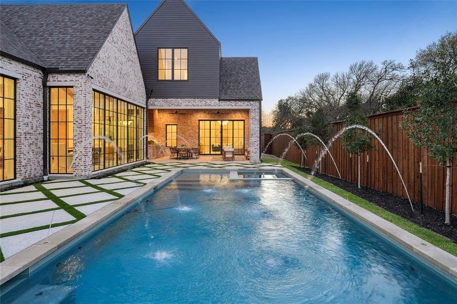 Exterior details and patio area of a home in , Dallas (Image 26). Exterior details and patio area of a home in , Dallas (Image 26).