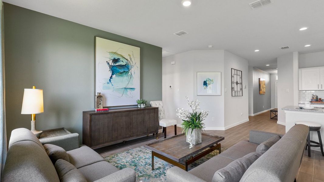 Furnished interior view inside a new home in Lankford Farms, Cleburne (Image 17).