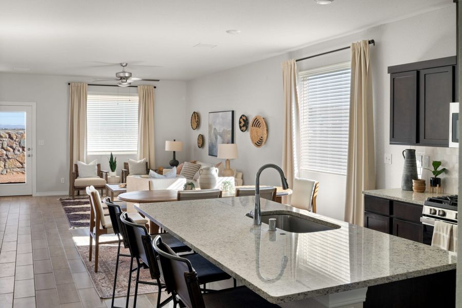 Furnished interior view inside a new home in Desert Breeze, Horizon City (Image 24). Furnished interior view inside a new home in Desert Breeze, Horizon City (Image 24).