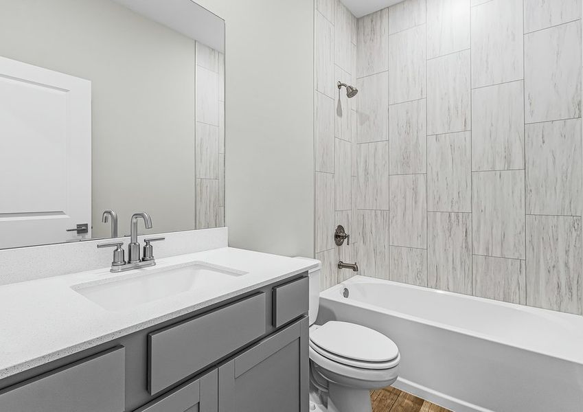 Beautiful secondary bathrooms.