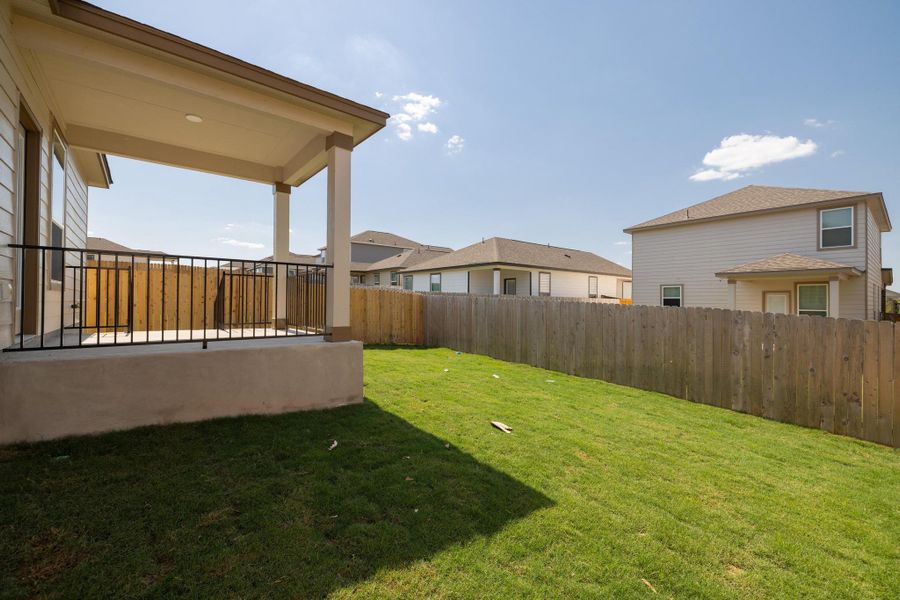 Front exterior of a new home in Sonterra - Cool Water, Jarrell, TX, highlighting curb appeal (Image 2).