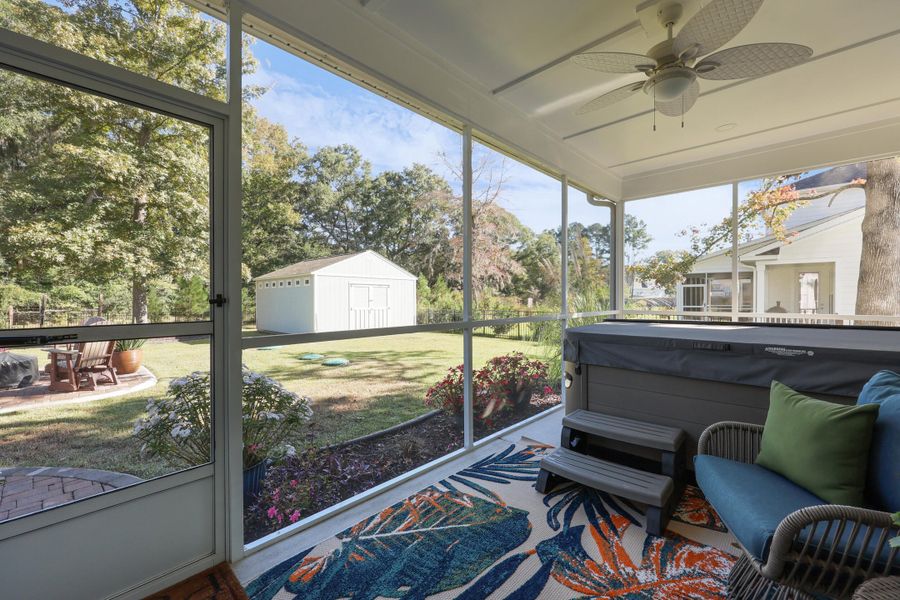 Exterior details and patio area of a home in , Hollywood (Image 4). Exterior details and patio area of a home in , Hollywood (Image 4).