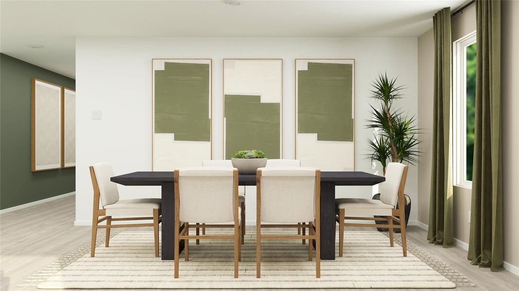 Furnished interior view inside a new home in Synova, Crosby (Image 6).