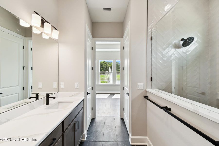 Furnished interior view inside a new home in Granville at eTown 38', Jacksonville (Image 11).