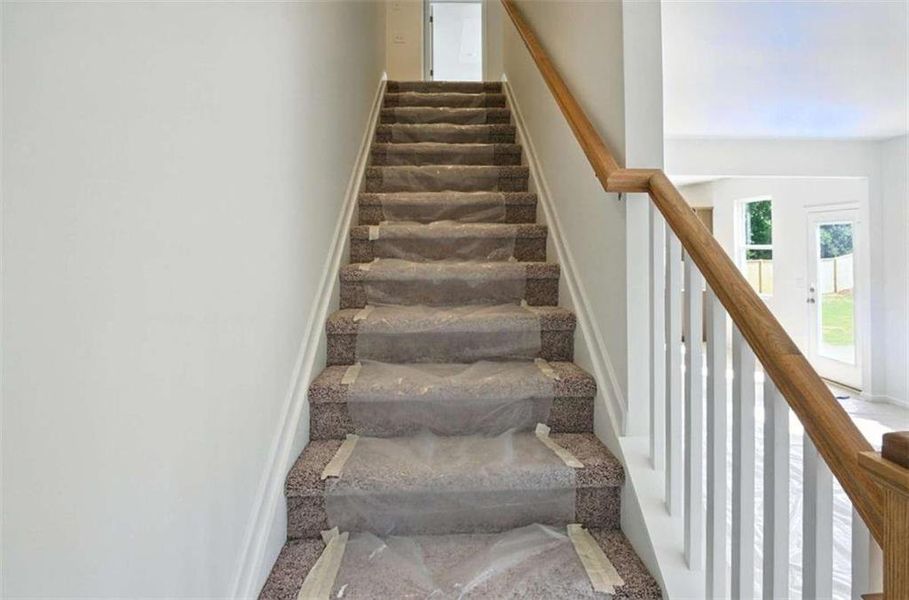 In-progress construction of a new home in Creekside Landing, Dallas, GA (Image 36).