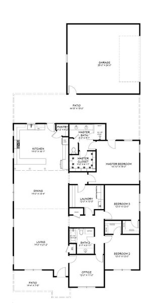 2D floor plan layout of this home in , Taylor, TX (Image 3). 2D floor plan layout of this home in , Taylor, TX (Image 3).