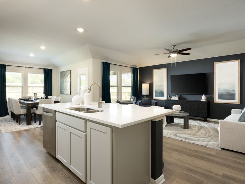 Furnished interior view inside a new home in Royal Crest, San Antonio (Image 5).