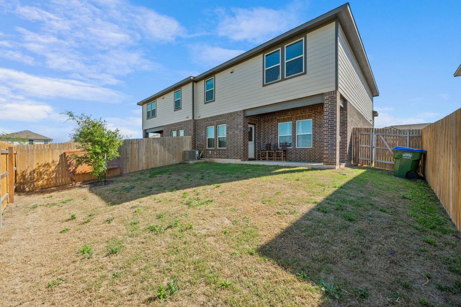 Exterior details and patio area of a home in Palomino, Manor (Image 23). Exterior details and patio area of a home in Palomino, Manor (Image 23).