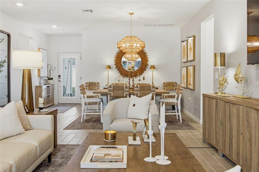 Furnished interior view inside a new home in Pioneer Ranch, Ocala (Image 8). Furnished interior view inside a new home in Pioneer Ranch, Ocala (Image 8).