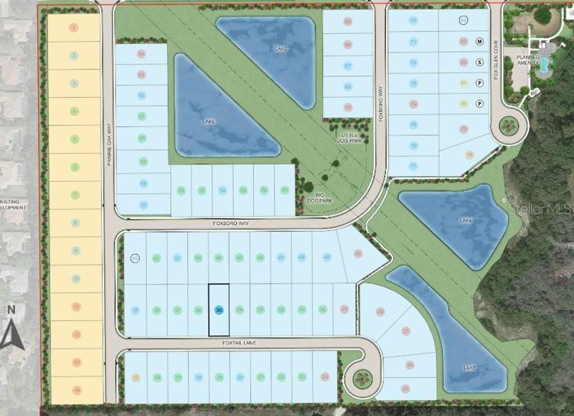 2D floor plan layout of this home in Tiburon, Nokomis, FL (Image 2).
