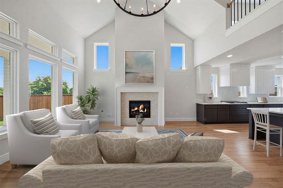 Furnished interior view inside a new home in Aster Park, McKinney (Image 16).