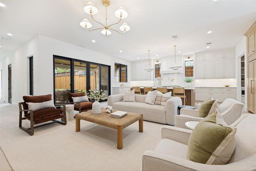 Furnished interior view inside a new home in , Dallas (Image 18). Furnished interior view inside a new home in , Dallas (Image 18).