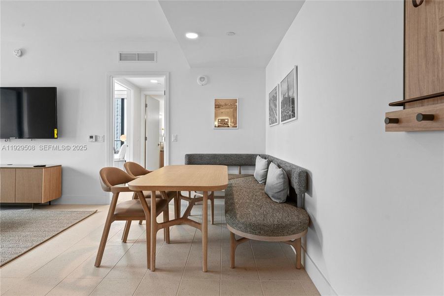 Furnished interior view inside a new home in , Miami (Image 13). Furnished interior view inside a new home in , Miami (Image 13).