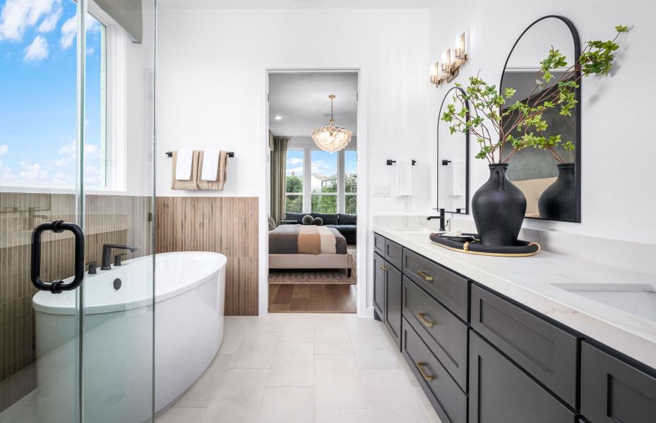 Representative furnished interior of a home built from the Hillsboro by Pulte Homes in Crescent Bluff, Georgetown (Image 32).