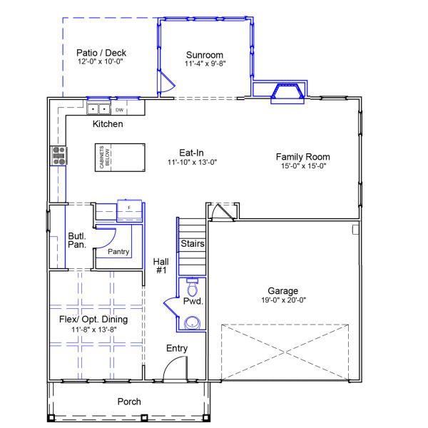 2D floor plan layout of this home in Hanes Lake, Winston-Salem, NC (Image 2). 2D floor plan layout of this home in Hanes Lake, Winston-Salem, NC (Image 2).