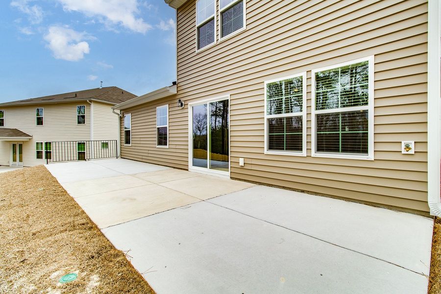 Exterior details and patio area of a home in Ellington, Elgin (Image 3).