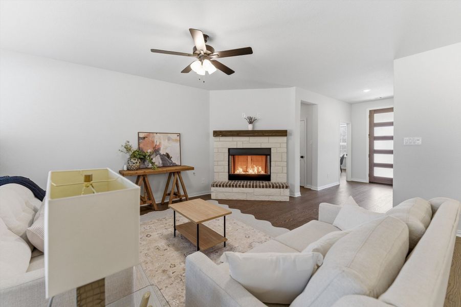 Furnished interior view inside a new home in Terra Escalante, Blue Ridge (Image 31).