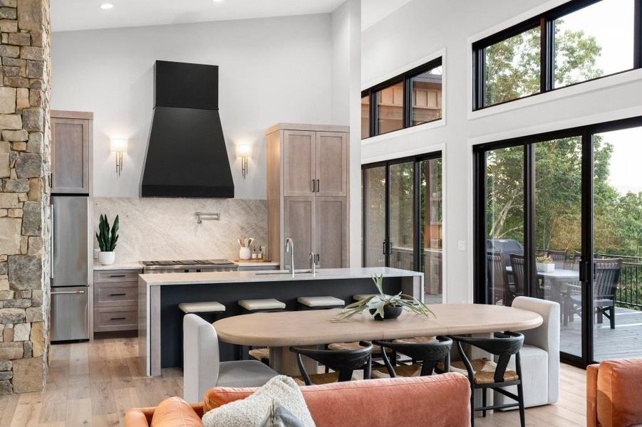 Furnished interior view inside a new home in , Blue Ridge (Image 9).