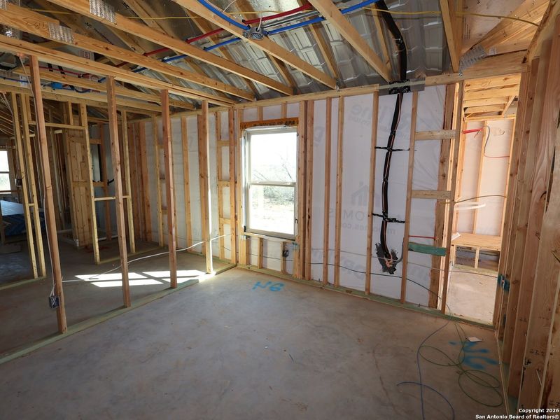 In-progress construction of a new home in Chaparral Ranch, Floresville, TX (Image 34).
