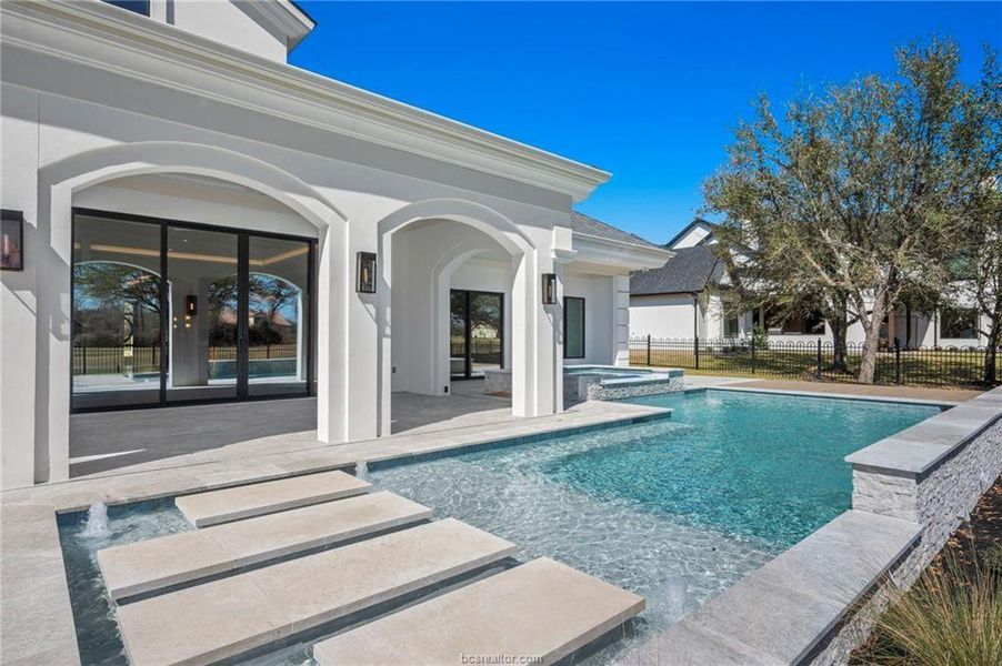Exterior details and patio area of a home in , Bryan (Image 3).