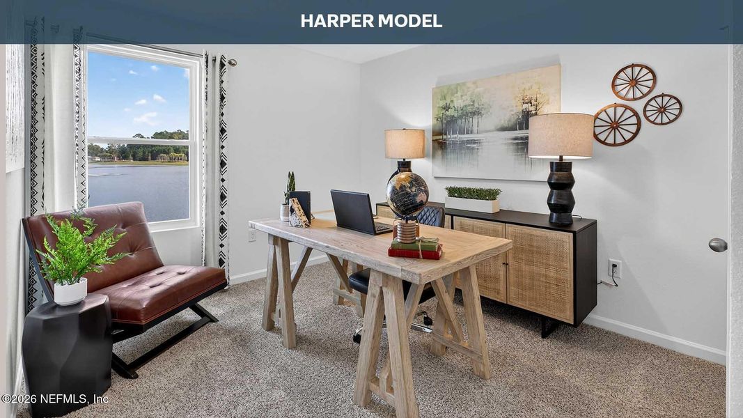 Furnished interior view inside a new home in Rookery, Green Cove Springs (Image 17).